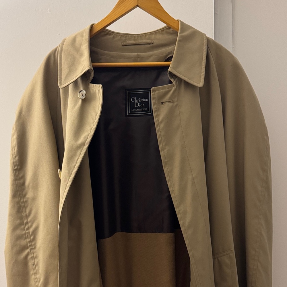 Christian Dior Men's Beige Trench Coat